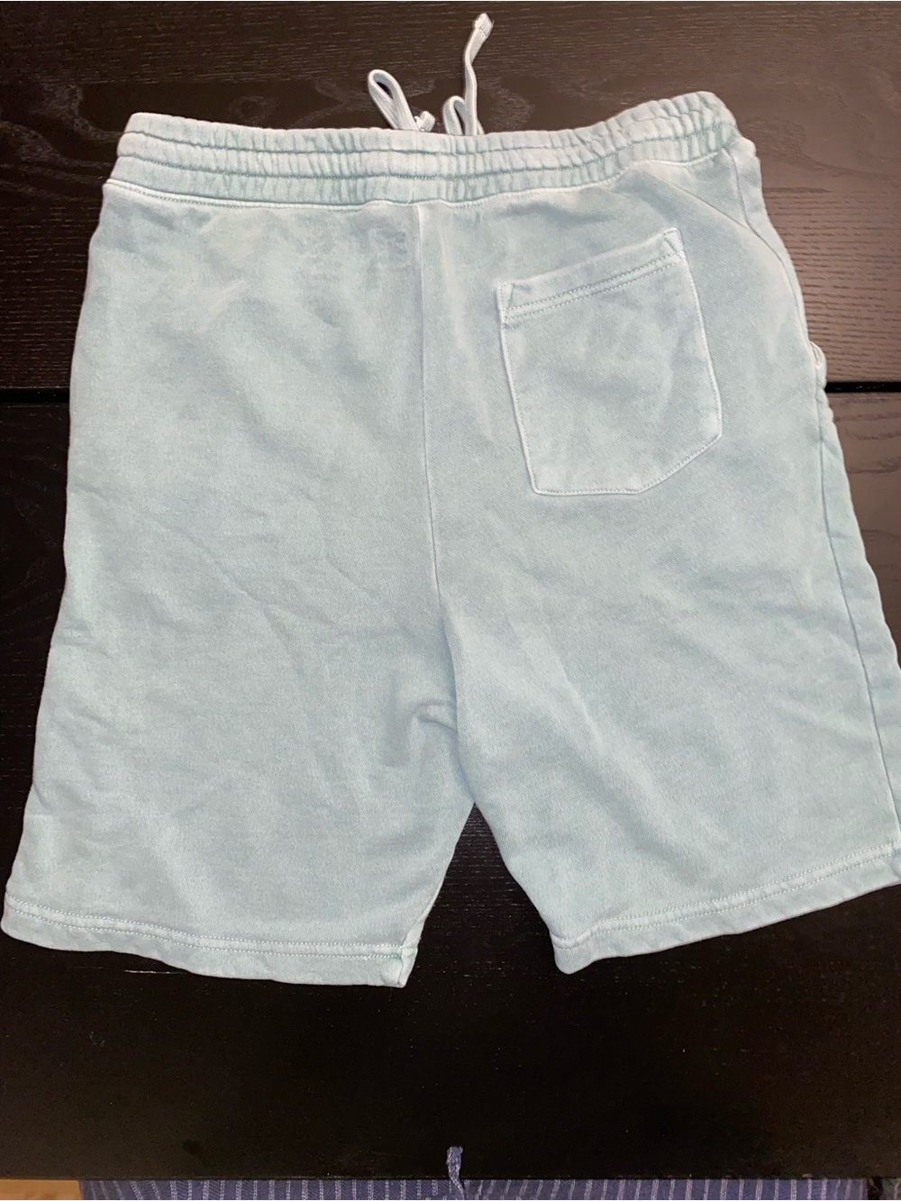 Light Blue Drawstring Men’s Shorts - Picture 2 of 2